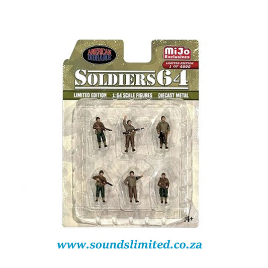 American Diorama Soldiers64 Limited Edition Die Cast Figure Set AD-76502MJ 1:64