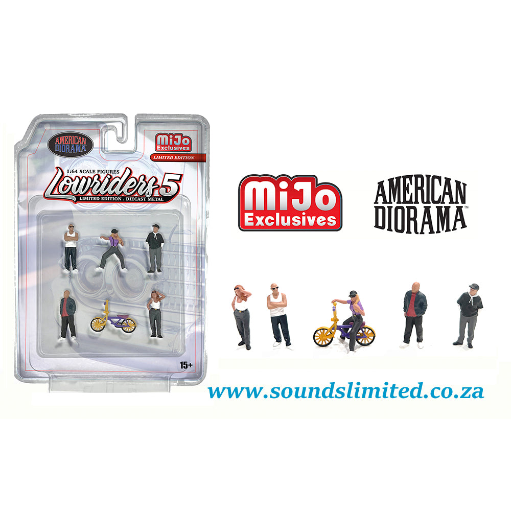 American Diorama Mijo Exclusive Lowriders 5 Figurines AD-2427MJ