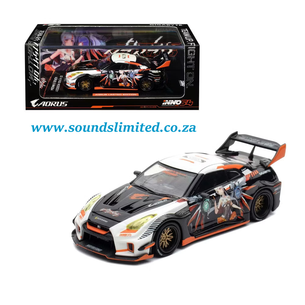 Inno64 Models Aorus X Limited Edition GT-R R35 Widebody IN64-R35LB-AORUS