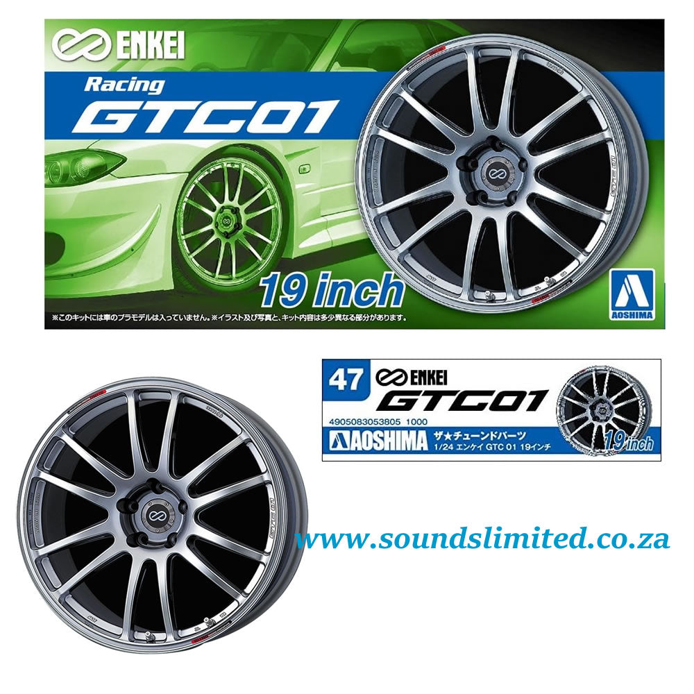 Aoshima 1/24 Enkei Racing GTC01 19 inch Wheels #47