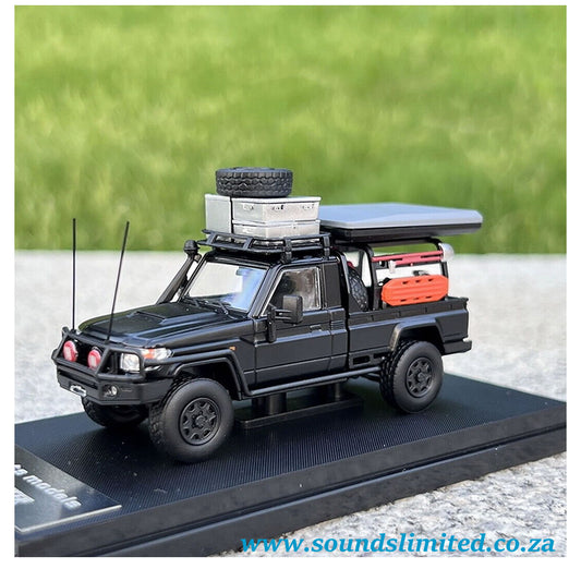 Autobots Models 1/64 Toyota Land Cruiser LC79 Pickup Black Diecast Car