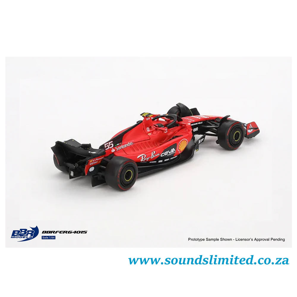 BBR Models F1 1/64 2023 Carlos Sainz Bahrain GP #55 Ferrari SF-23 BBRFER64015