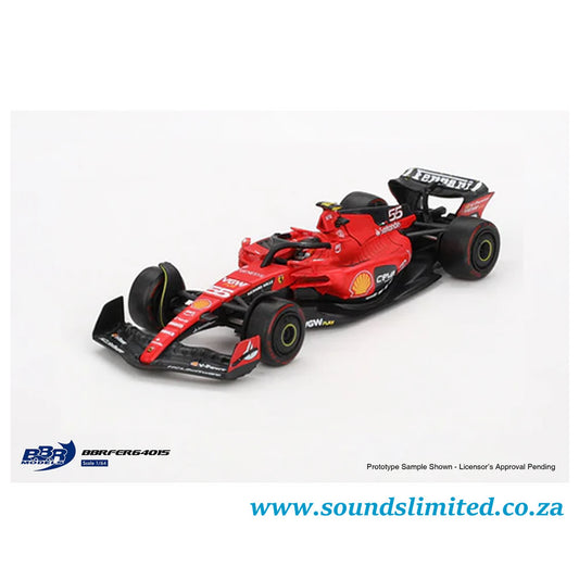 BBR Models F1 1/64 2023 Carlos Sainz Bahrain GP #55 Ferrari SF-23 BBRFER64015