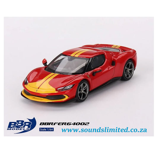 BBR Models 1/64 Ferrari 296 GTB Assetto Fiorano Rosso Corsa BBRFER64002