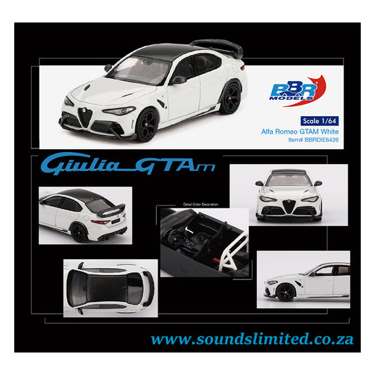 BBR Models Alfa Romeo Giulia GTAm 2021 White BBRDIE6426