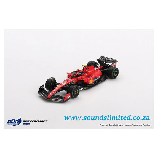 BBR Models Ferrari SF23 #55 C Sainz 2023 Monaco GP BBRFER64023
