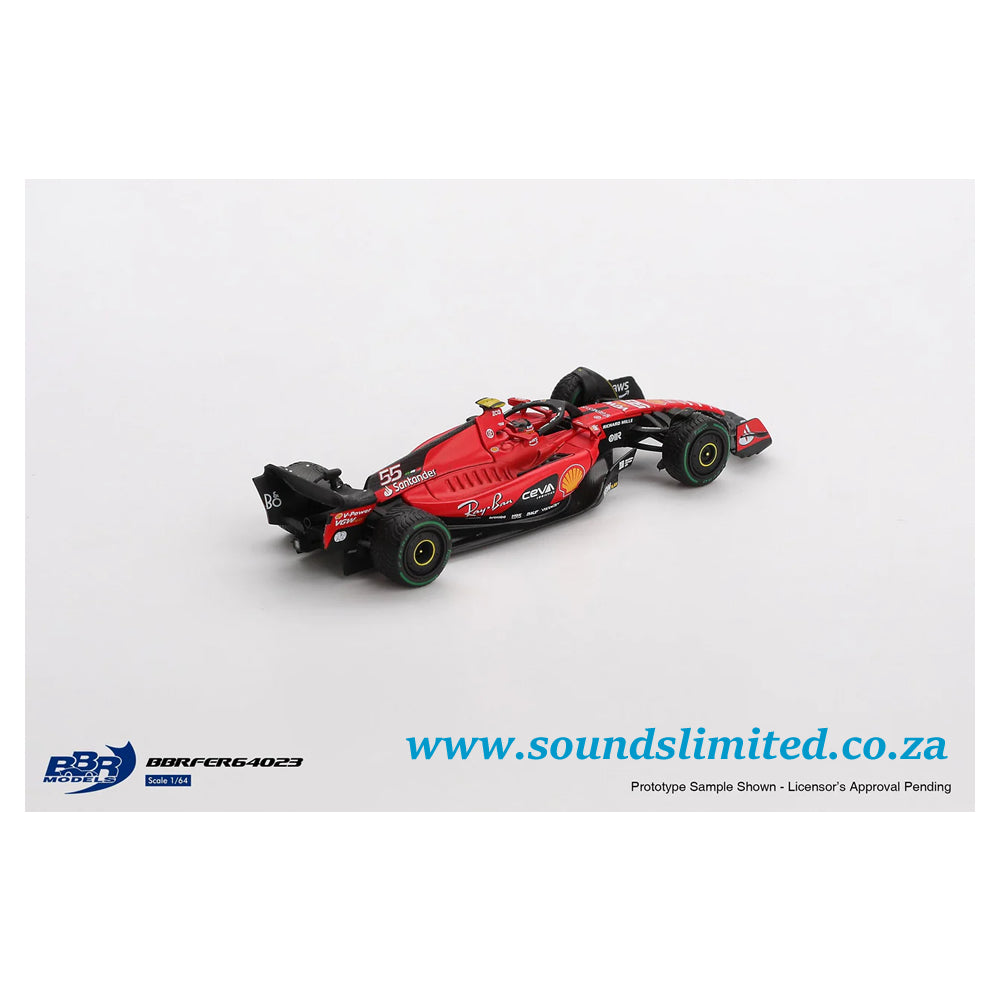 BBR Models Ferrari SF23 #55 C Sainz 2023 Monaco GP BBRFER64023