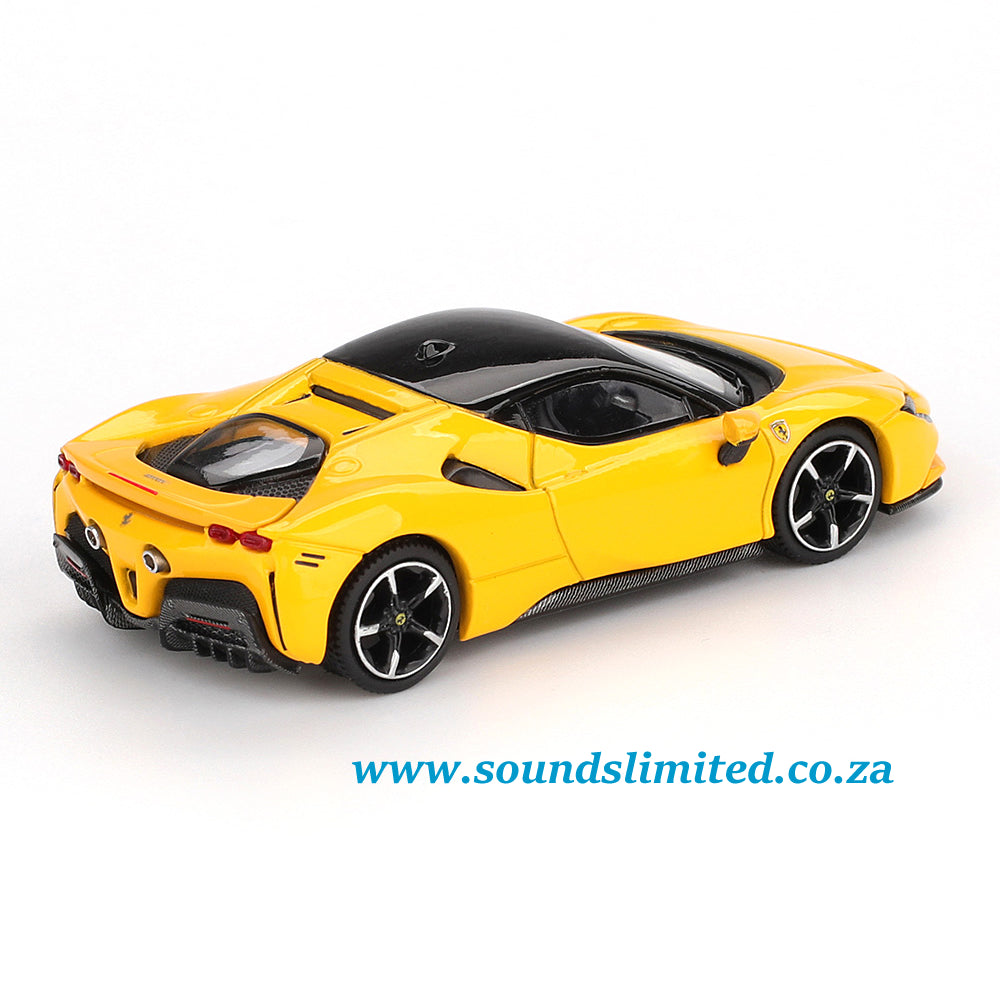 BBR Models Ferrari SF90 Giallo Modena Yellow BBRFER64031