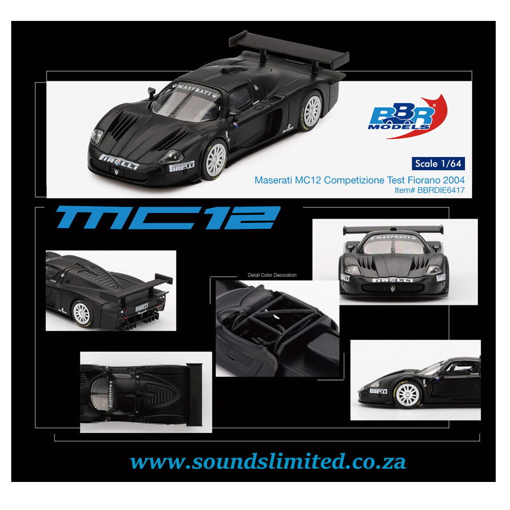 BBR Models Maserati MC12 Competition Test Fiorano 2004 BBRDIE6417