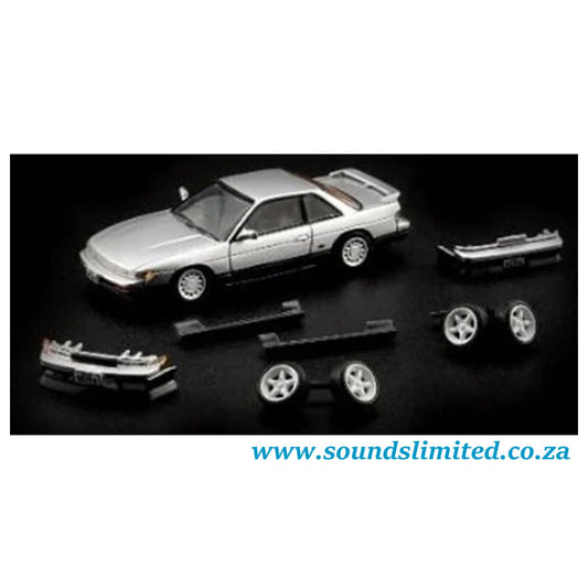 BM Creations 1:64 Nissan Silvia S13 Silver/Gray RHD 64B0298