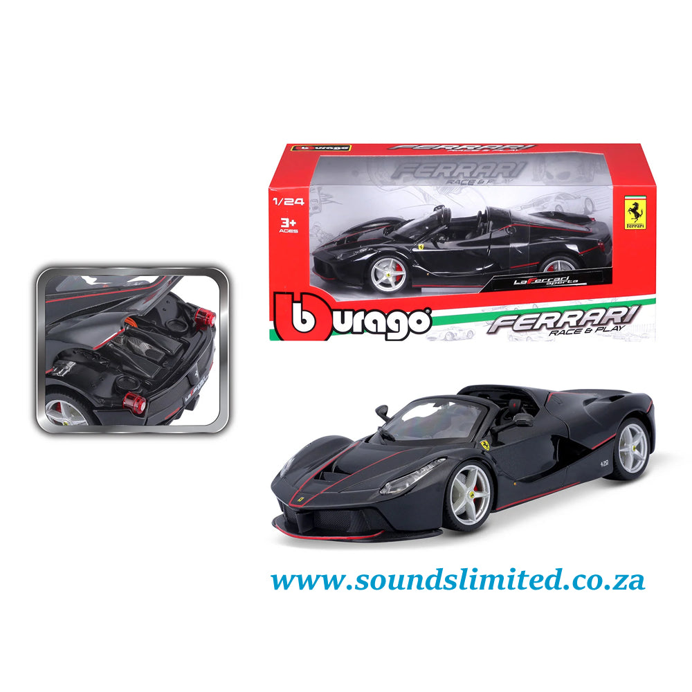 Bburago 1/24 Ferrari LaFerrari Aperta Nera 18-26022