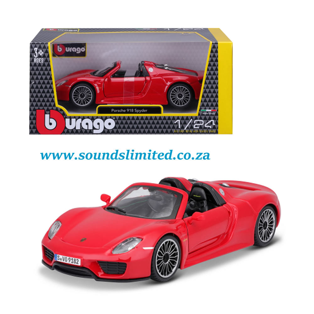 Bburago 18-21076 Porsche 918 Spyder Auto model Red 1/24