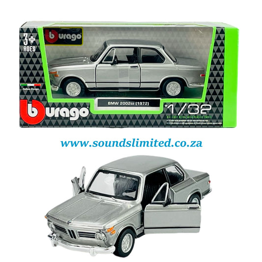 Bburago 1972 BMW 2002 tii Silver Metallic "Classic" Series 1/32 Diecast 43202