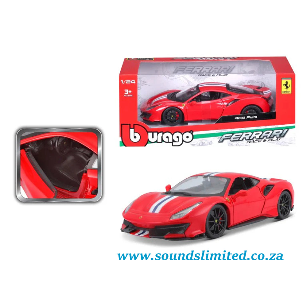 Bburago Ferrari 488 Pista Red 1/24 18-26026