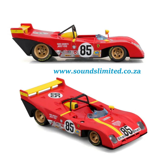 Bburago Ferrari Racing 312 P 1972 #85 Red 1/43 18-36302