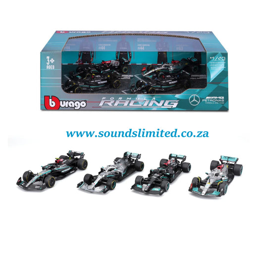 Bburago Mercedes-AMG F1 4-Pack #44 Lewis Hamilton 1/43 18-38093