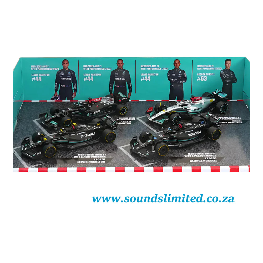 Bburago Mercedes-AMG F1 4-Pack #44 Lewis Hamilton 1/43 18-38093