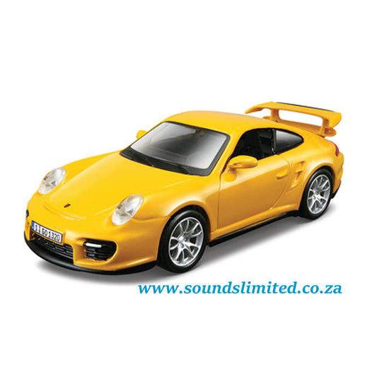 Bburago Porsche 911 GT2 Yellow 18-43108 12051 1/32 Scale Model