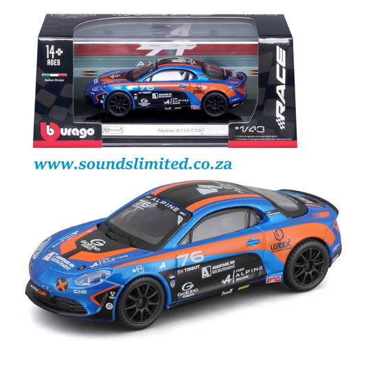 Bburago Race Alpine A110 Cup 1/43 18-38303