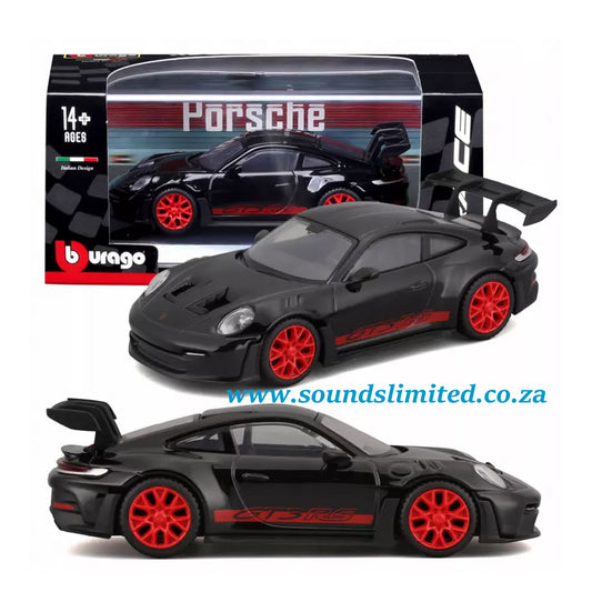 Bburago Race Porsche 911 GT3 RS Black 1/43 18-38313