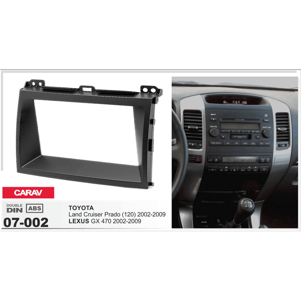 Carav 07-002 Toyota Land Cruiser Prado In-Dash Car audio installation kit (Radio Trim)