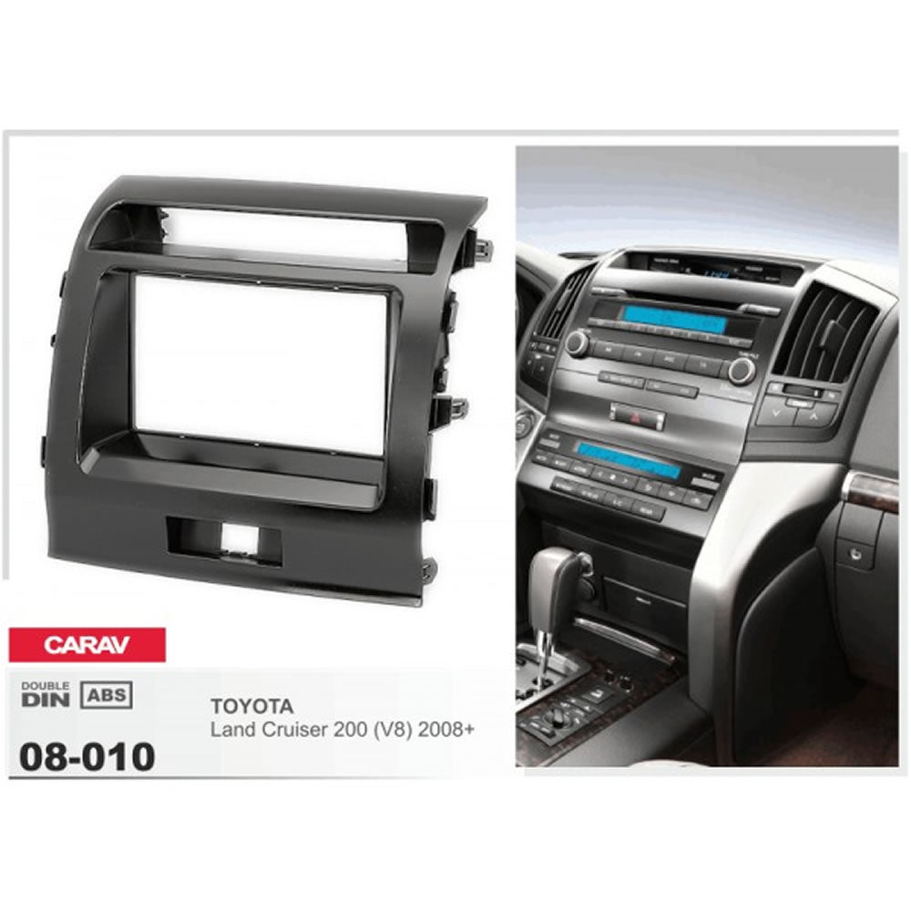 Carav 08-010 Toyota Land Cruiser 200 in-dash installation kit / Radio trimplate