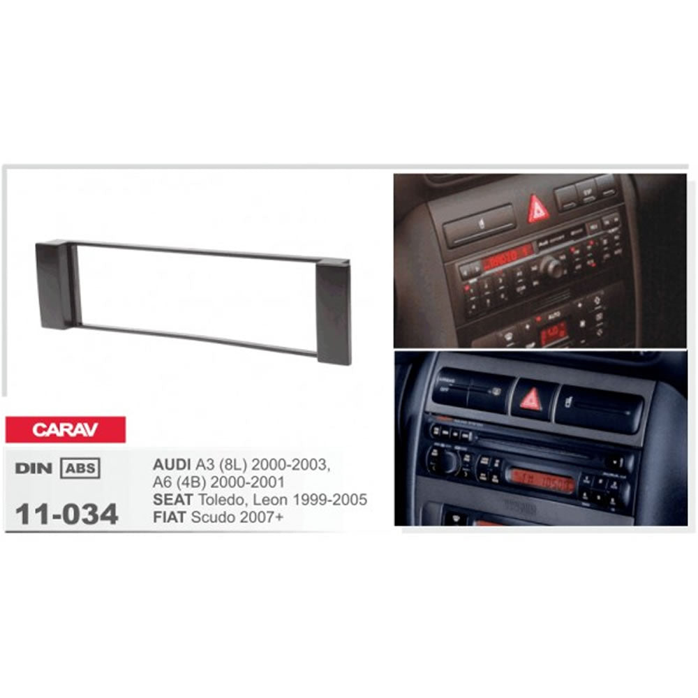Carav 11-034 Audi A3, 6, Seat Leon In-Dash Car audio installation kit (Radio Trim)