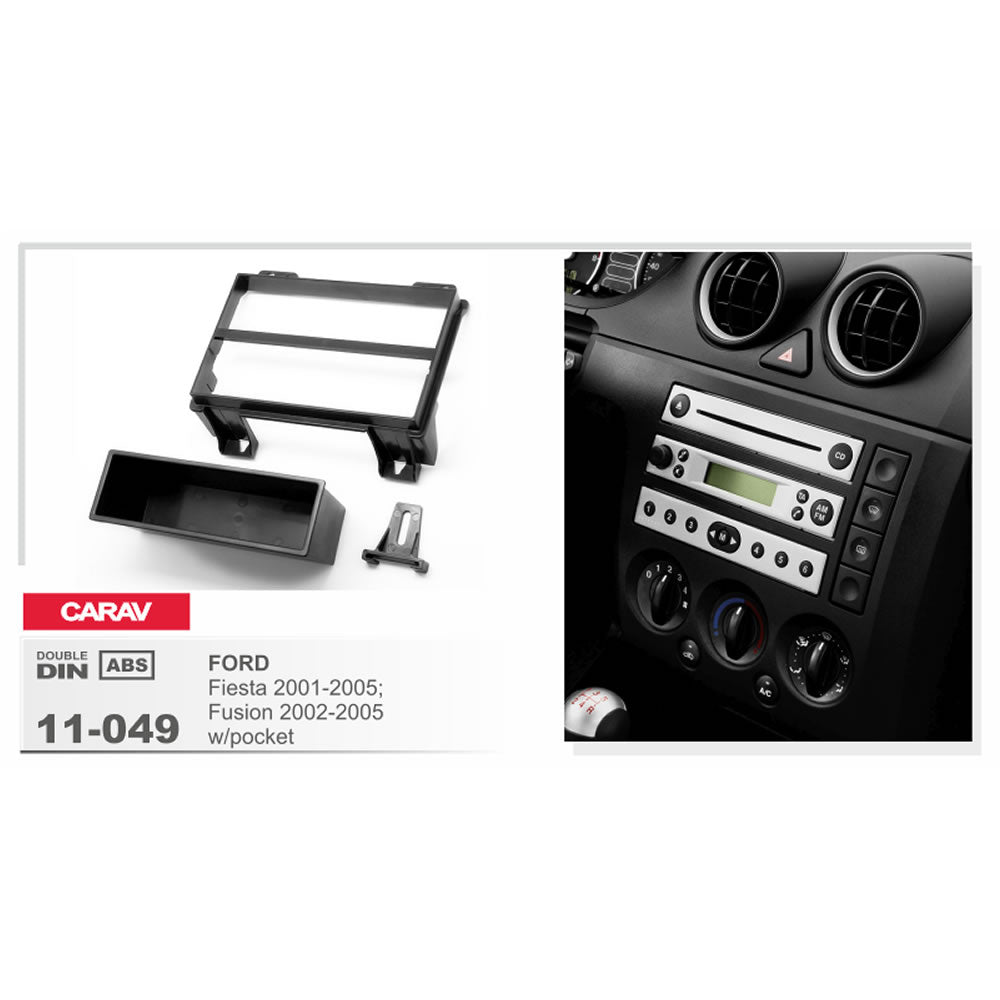 Carav 11-049 Ford Fiesta In Dash Car Radio Trimplate