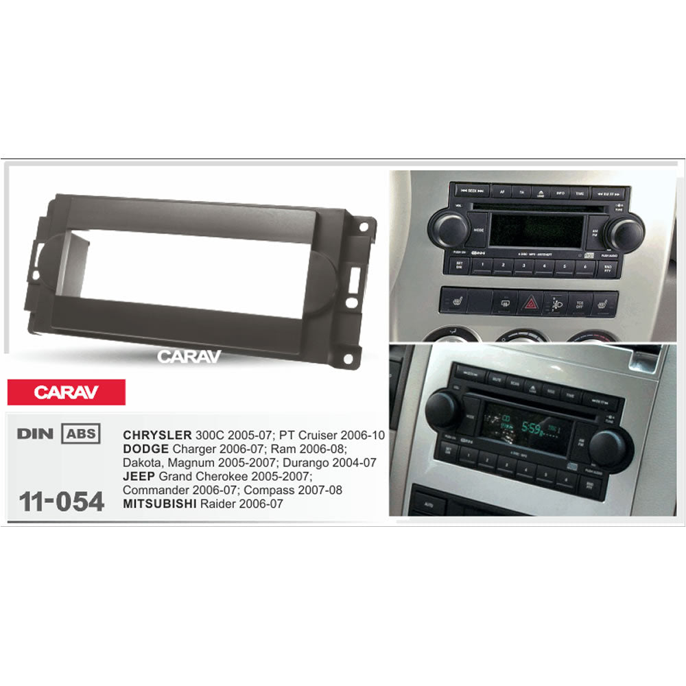 Carav 11-054 Chrysler, Jeep, Dodge In-Dash Car Radio Trimplate