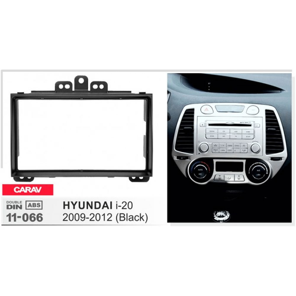 Carav 11-066 Hyundai i-20 In-Dash Car Radio Trimplate