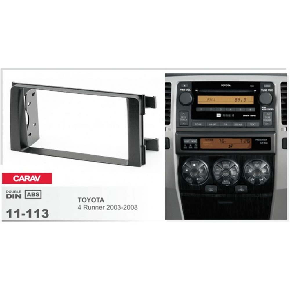Carav 11-113 Toyota 4 Runner In Dash Car Radio Trimplate