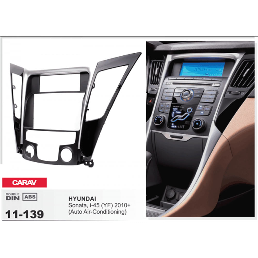 Carav 11-139 Hyundai Sonata, i-45 In Dash Car Radio Trimplate