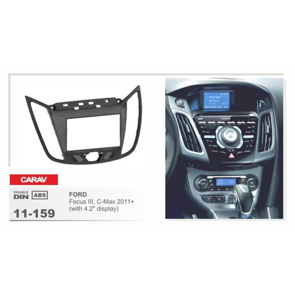Carav 11-159 Ford Kuga, C-Max, Escape In-Dash Car audio installation kit (Radio Trim)