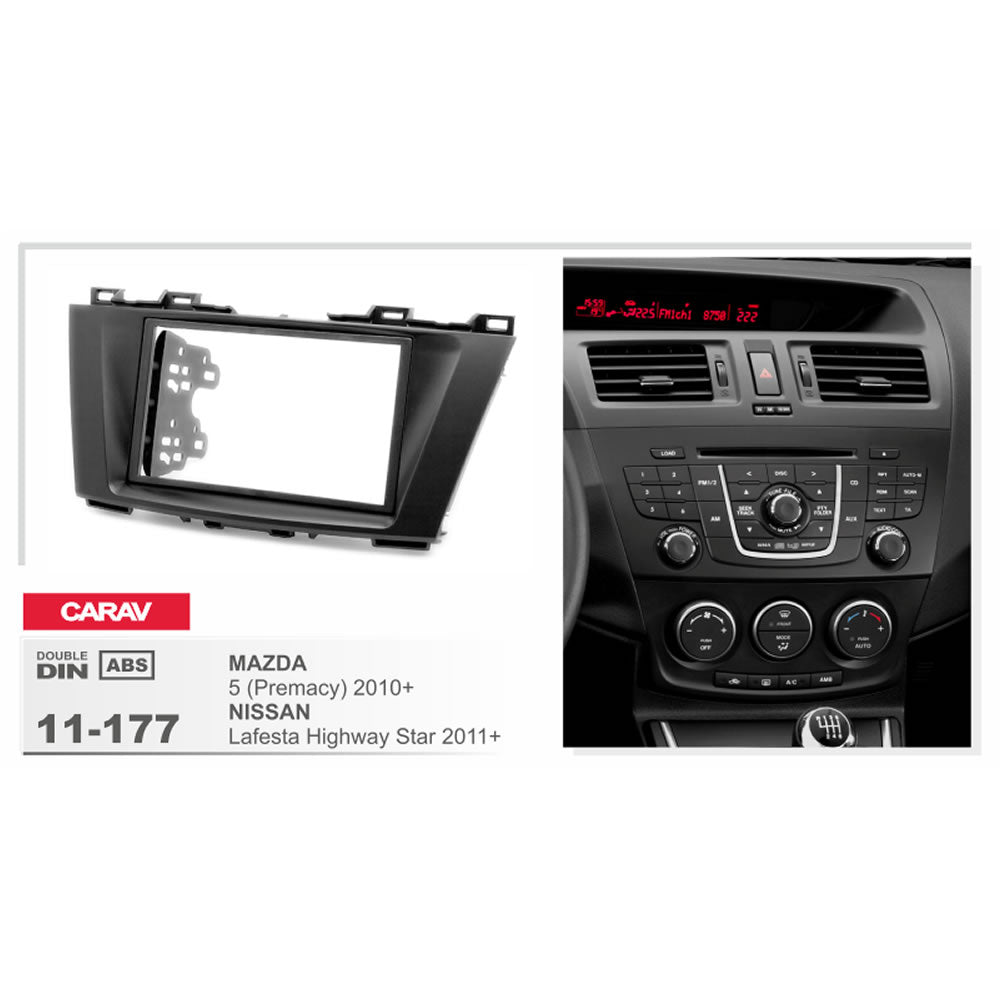 Carav 11-177 Mazda (5) In-Dash Car audio installation kit (Radio Trim)