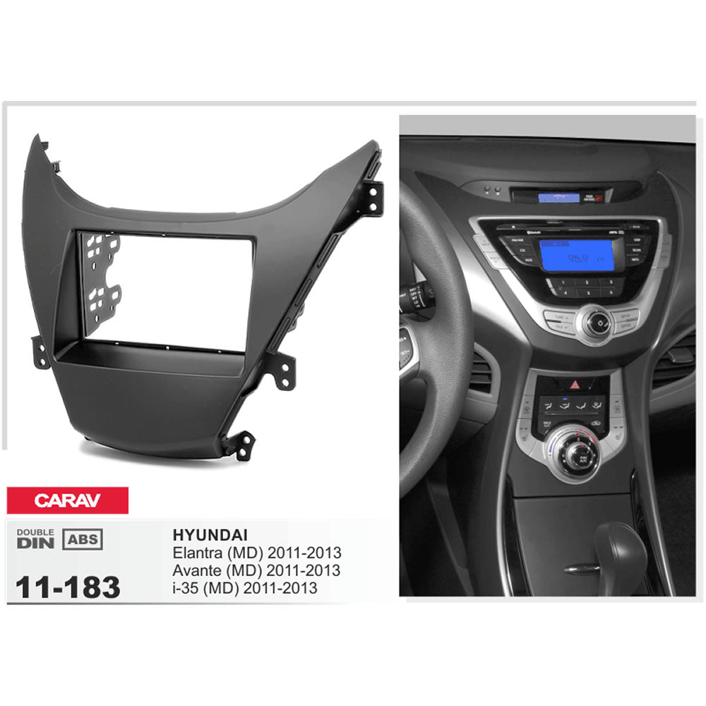 Carav 11-183 Hyundai Elantra In Dash Car Radio Trimplate