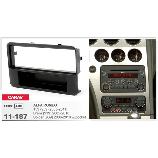 Carav 11-187 Alfa In-Dash Car Radio Trimplate
