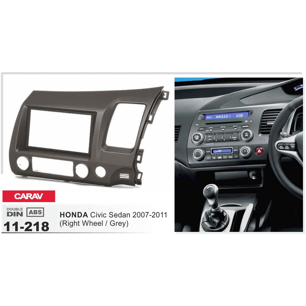 Carav 11-218 Honda Civic In Dash Car Radio Trimplate