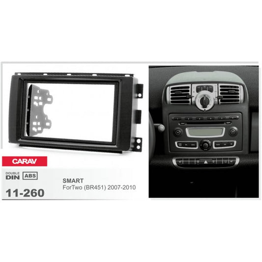 Carav 11-260 Smart For Two In Dash Car Radio Trimplate