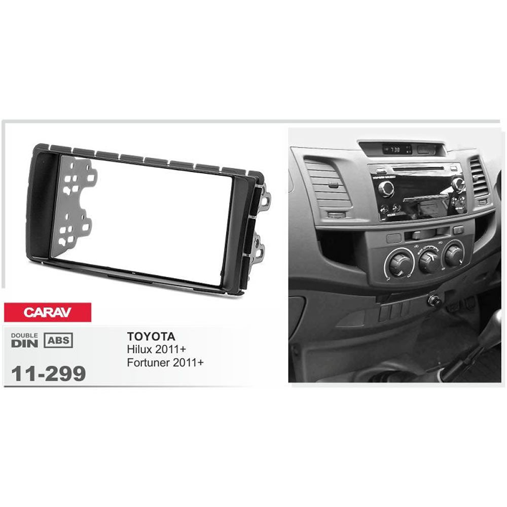 Carav 11-299 Toyota Hilux, Fortuner, Sw4 In Dash Car Radio Trimplate