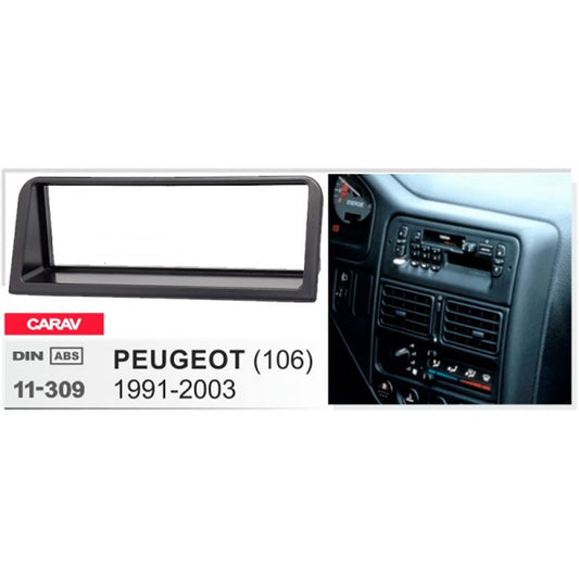 Carav 11-309 Peugeot 106 In Dash Car Radio Trimplate