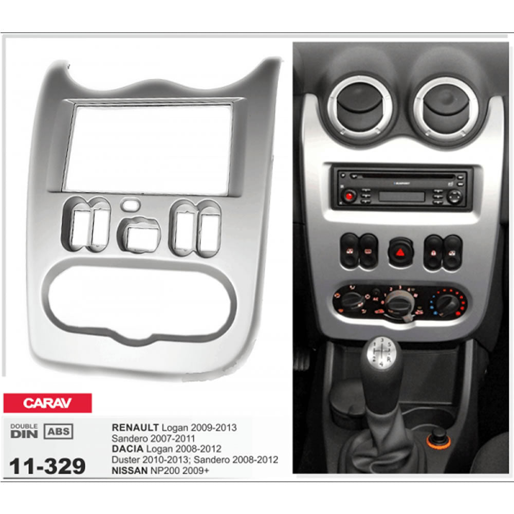 Carav 11-329 Nissan NP200 In Dash Car Radio Trimplate