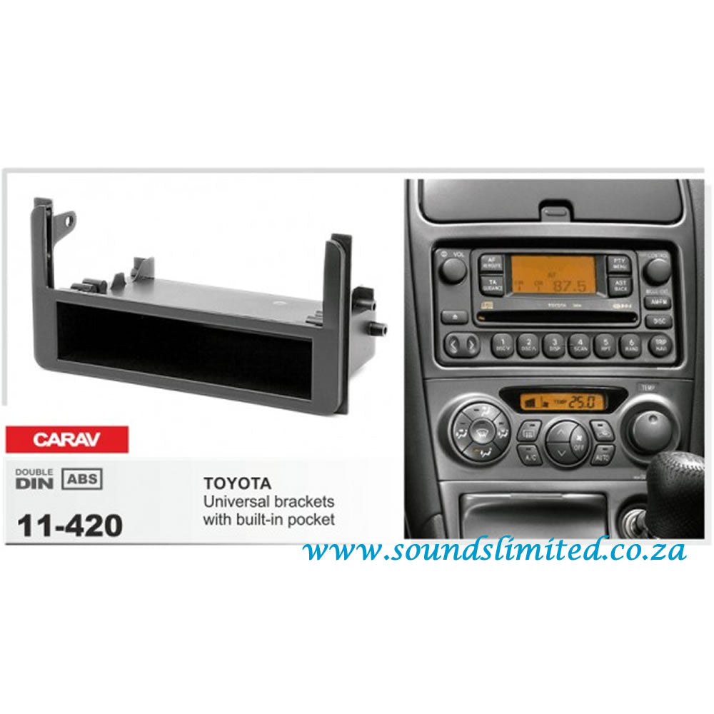 Carav 11-420 Toyota Hilux, Fortuner, Corolla In-Dash Car audio installation kit (Radio Trim)