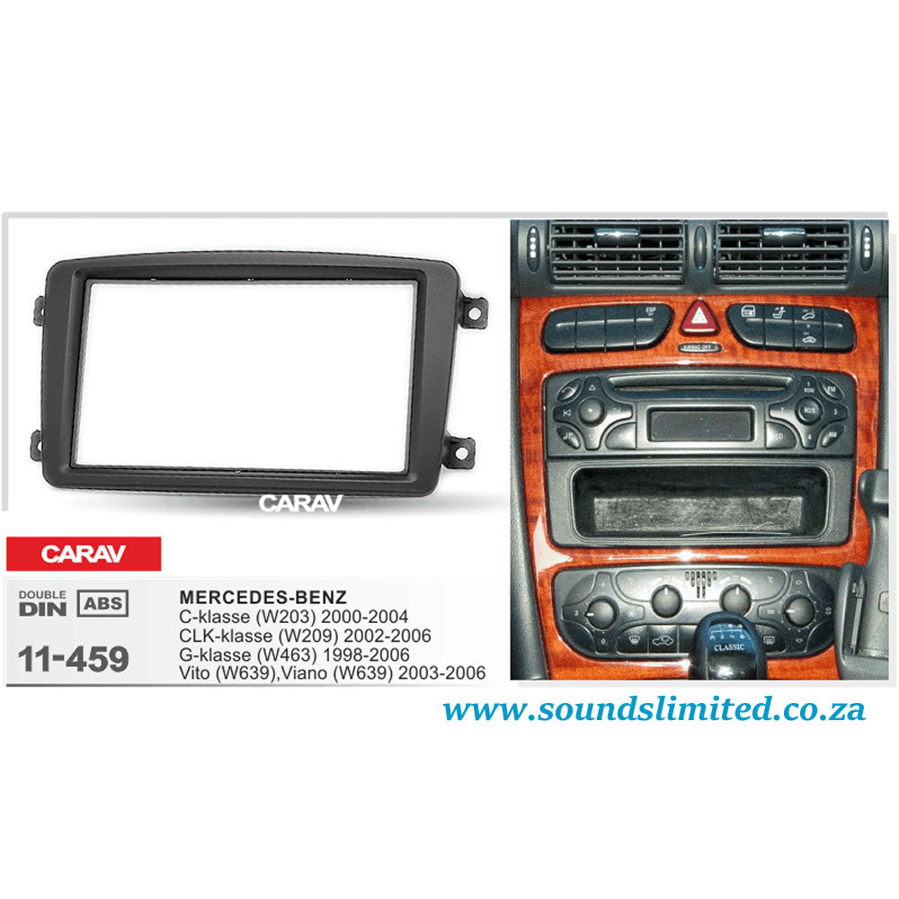 Carav 11-459 Merc In-dash Car Radio Trimplate