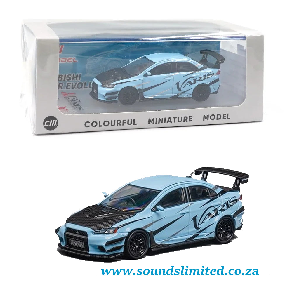 CM-Model Misubishi Lancer EVO X Varis Light Blue CM64-EVOX-08