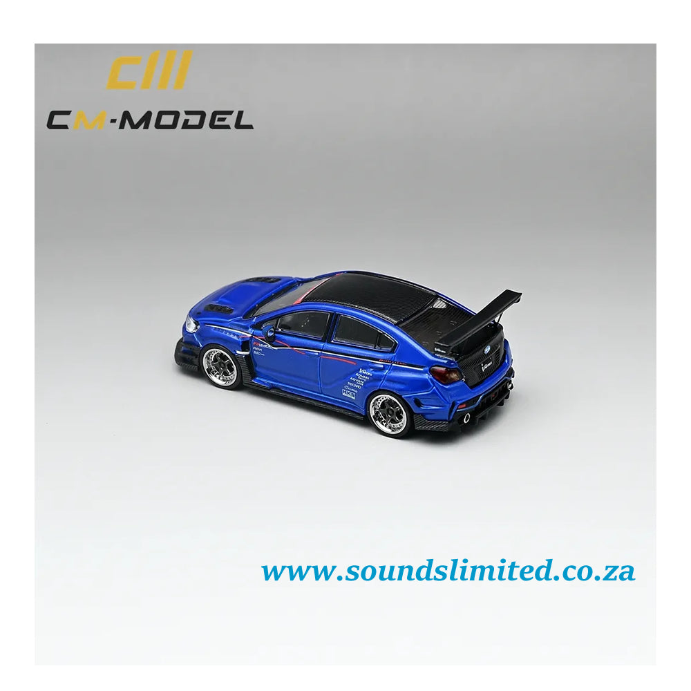 CM Model Subaru VAB WRX STI & S4 Varis Wide Body Kit Blue CM64-STI-01