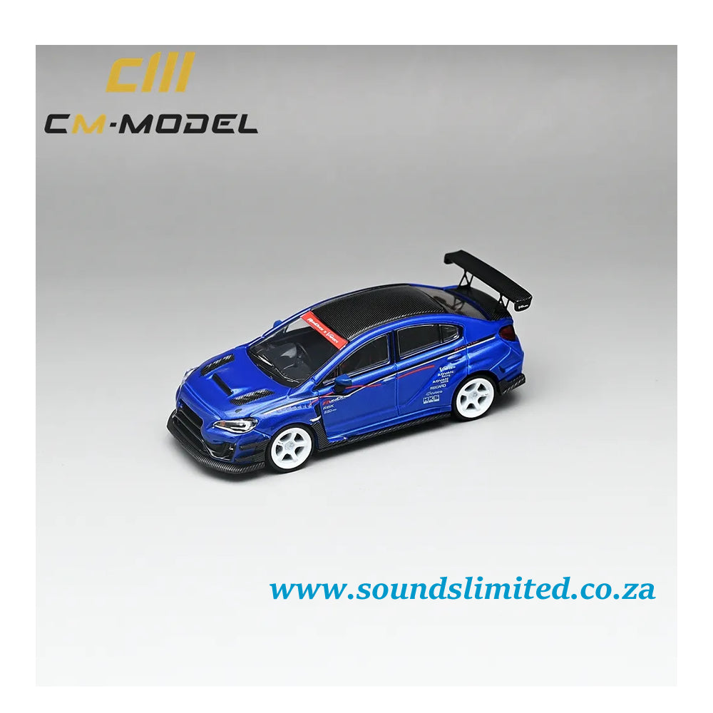 CM Model Subaru VAB WRX STI & S4 Varis Wide Body Kit Blue CM64-STI-01