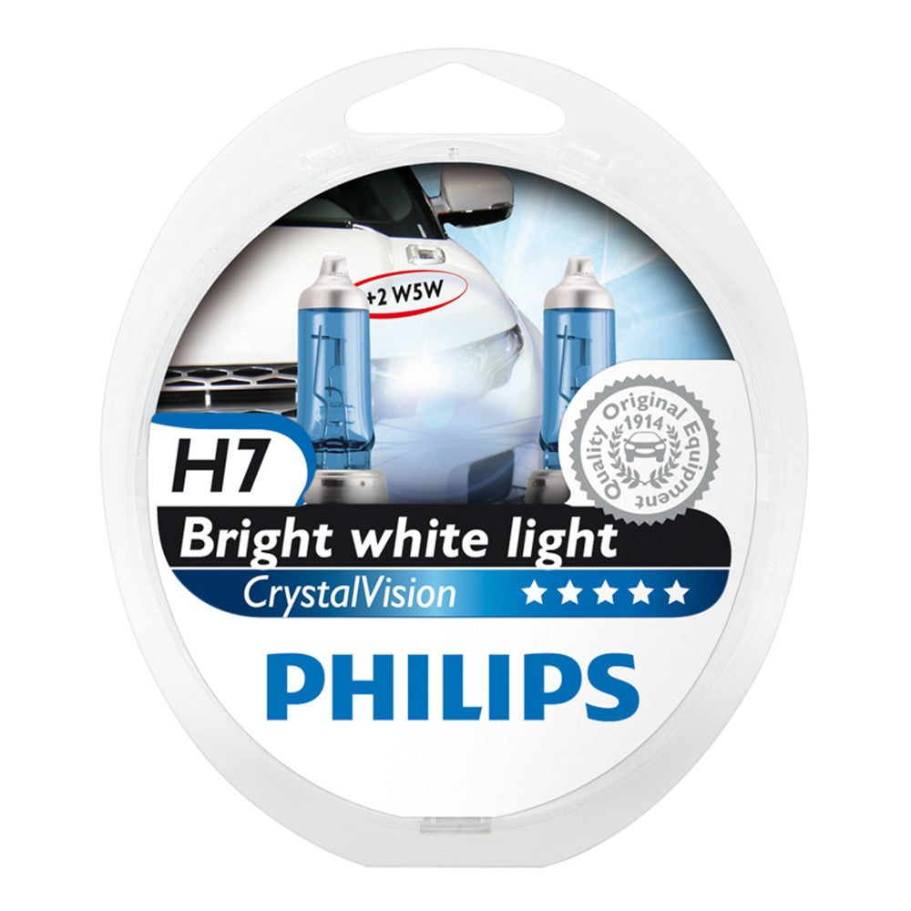 Philips Crystal Vision - H7 Bright White Light 12V 55W