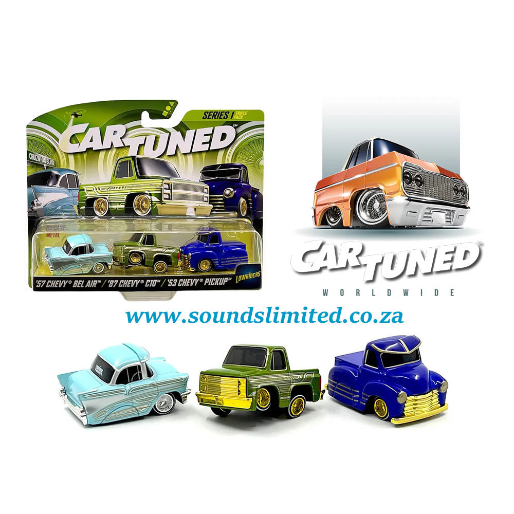Car Tuned Series 1 Chevrolet Lowriders  3 Piece Set 592525