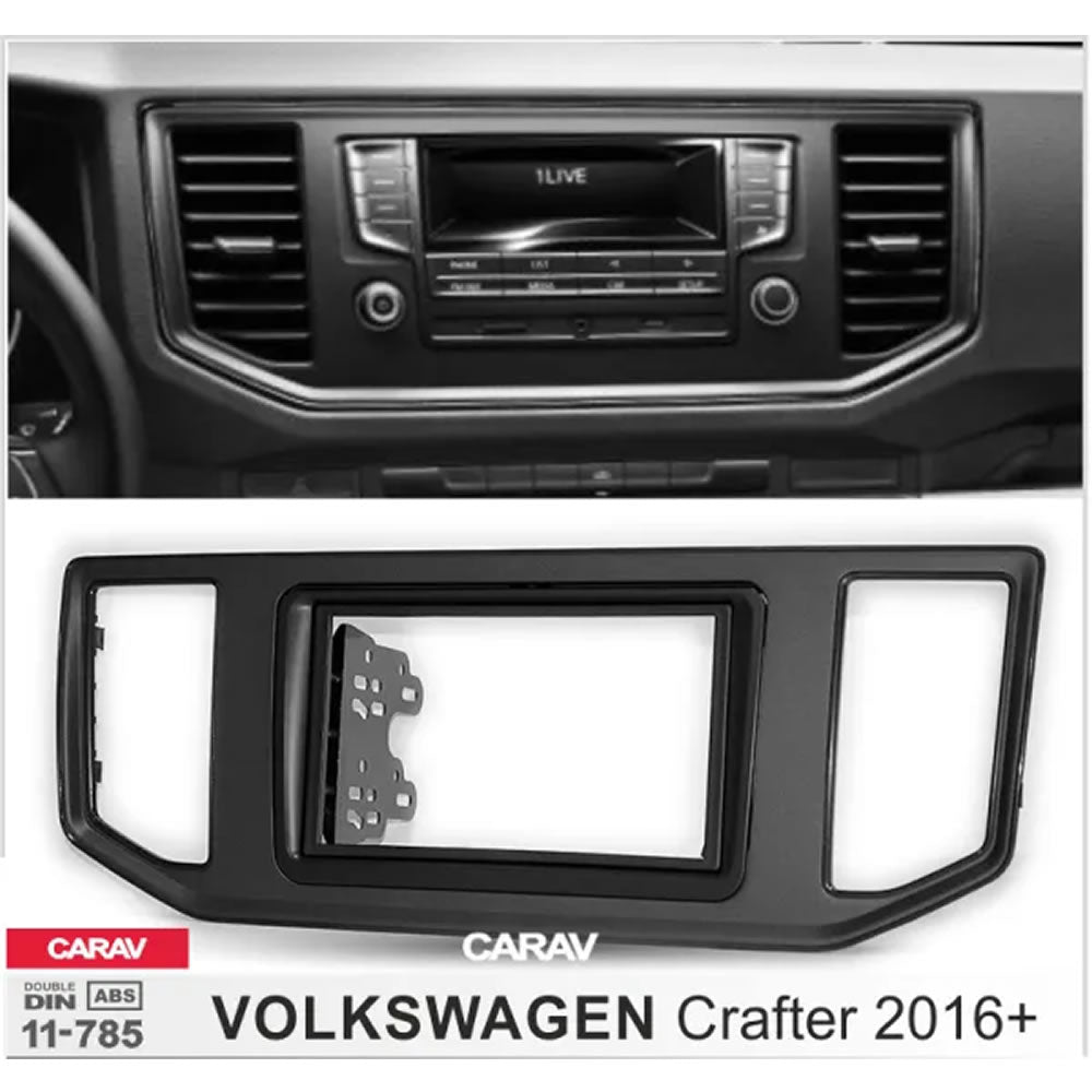 Carav 11-785 VW Crafter 2016+ In Dash Car Radio Trimplate