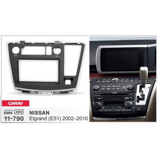 Carav 11-790 Nissan Elgrand E51 In-Dash Car audio installation kit (Radio Trim)